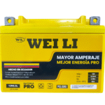 BATERIA PRO AGM/GEL PARA MOTO YB6.5 (12V 7.2AH) POLO (- +) PRECIO NORMAL $21.00