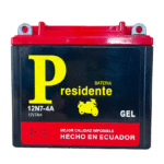 BATERIA AGM PARA MOTO 12N7-4A  (12V 7AH) POLO (+ -)
